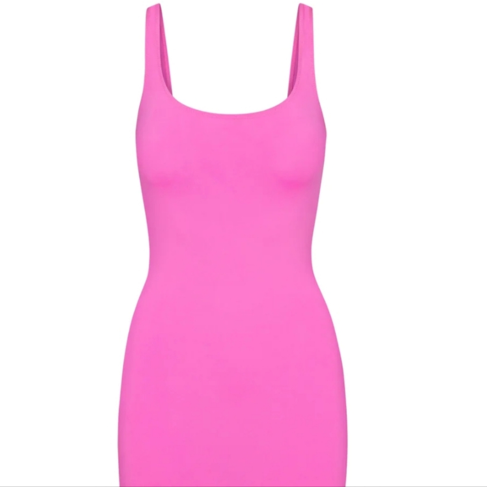 Skims Swim Tank Dress - Taffy Pink - Picture 9 of 9